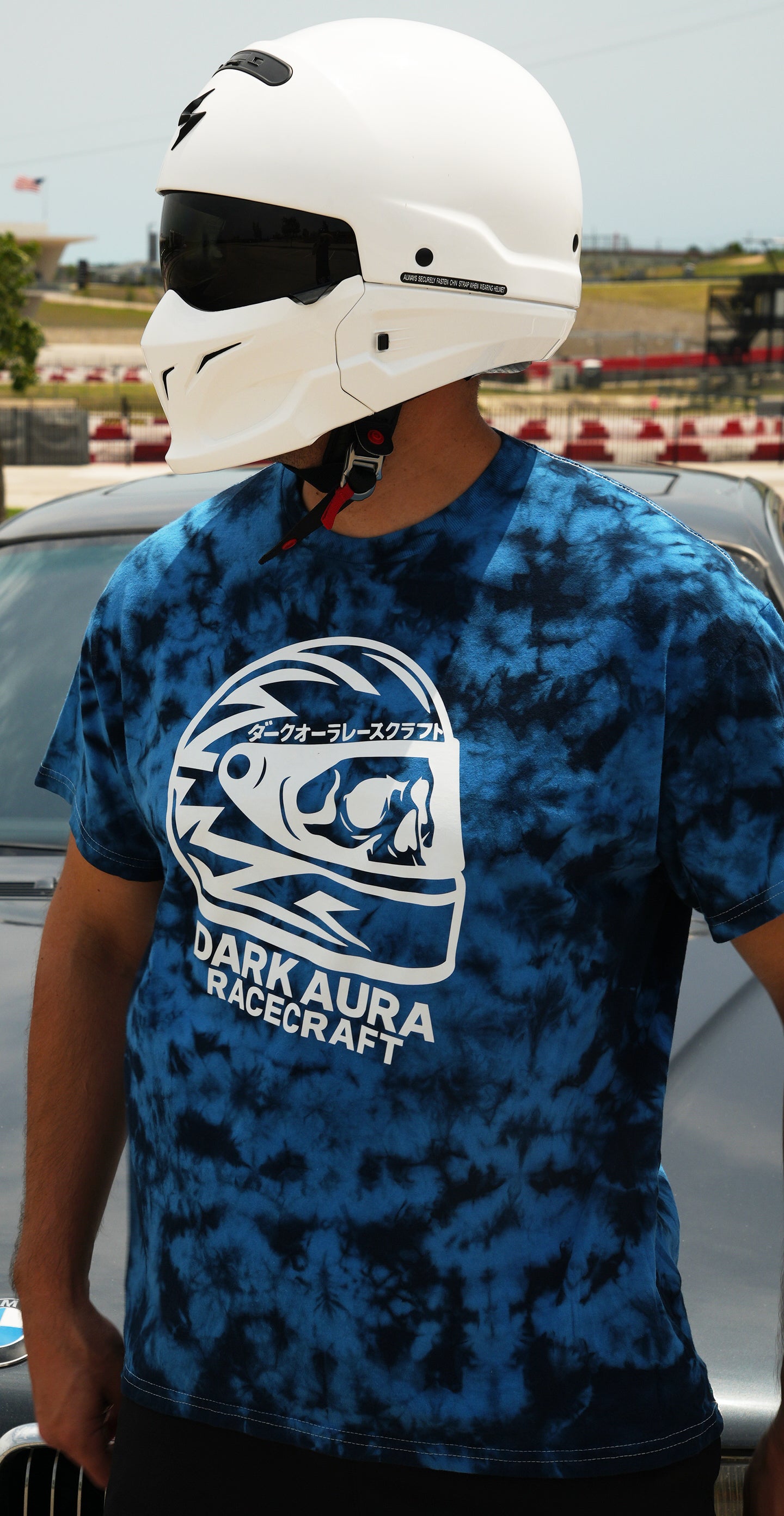 LeMans Blue Dark Aura RaceCraft Crystal Wash Tee
