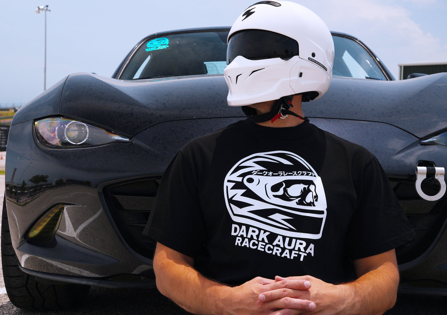 Dark Aura RaceCraft Streetwear Fit Tee - Jet Black