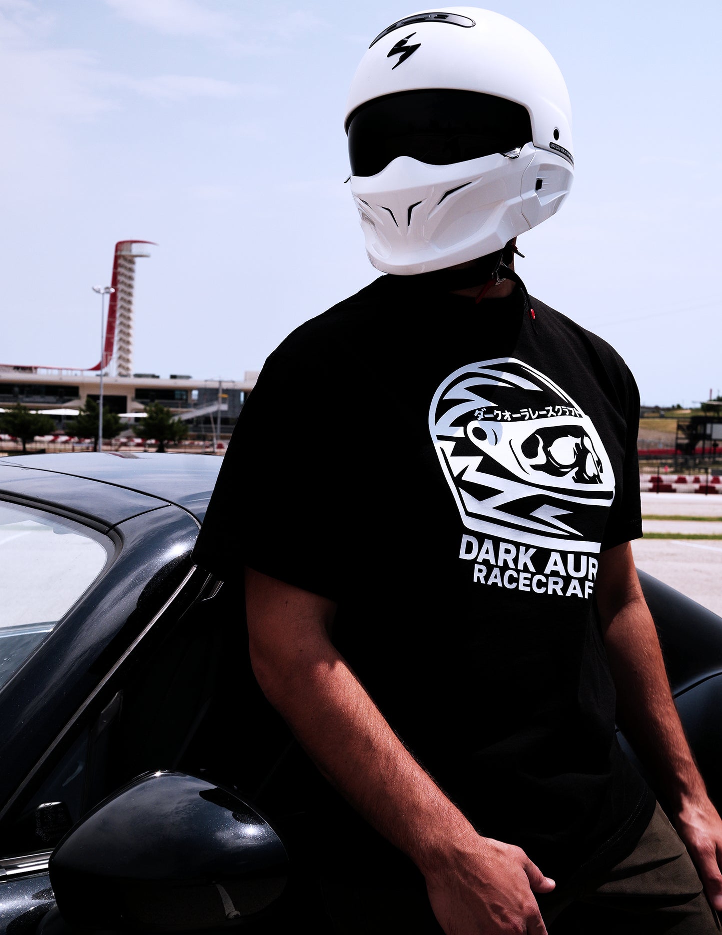 Dark Aura RaceCraft Streetwear Fit Tee - Jet Black