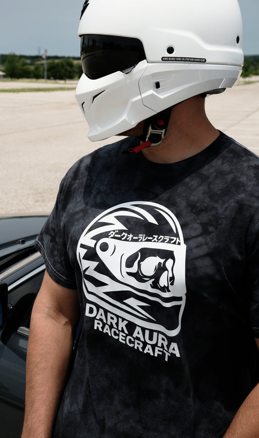 Gunmetal Gray Dark Aura RaceCraft Crystal Wash Tee