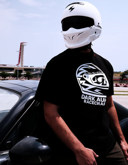 Dark Aura RaceCraft Streetwear Fit Tee - Jet Black